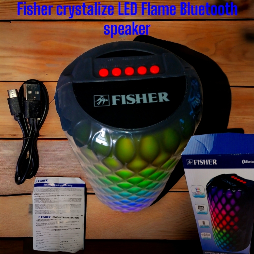 Fisher crystalize LED Bluetooth Speaker